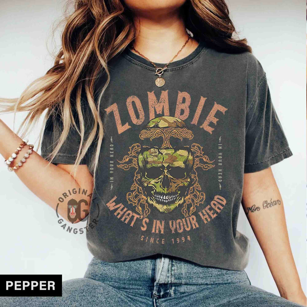 Zombie Comfort Colors Oversized Rock Band Tee Unisex