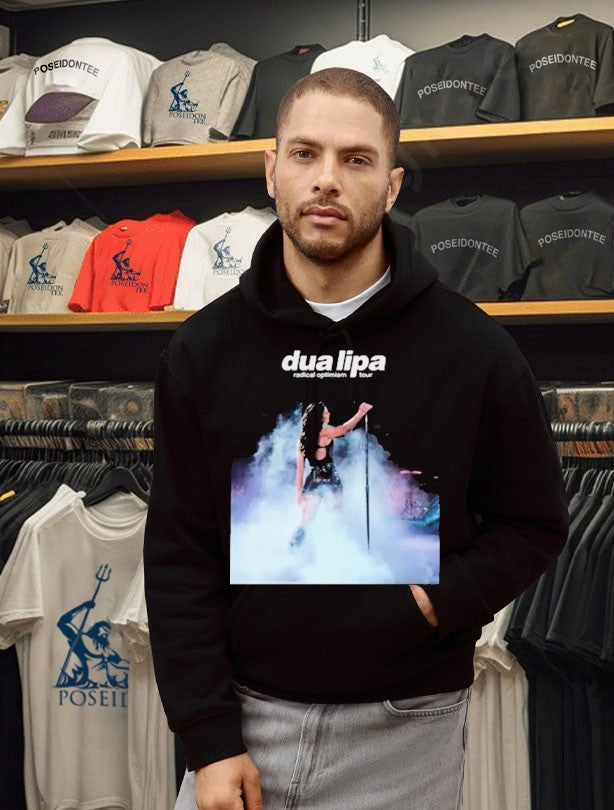 Dua Lipa Print Round Neck Unisex