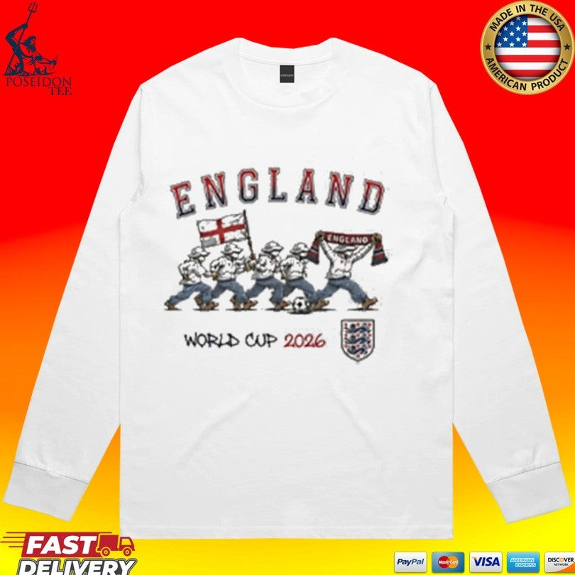 England World Cup 2026 Soccer Players Graphic Vintage Unisex