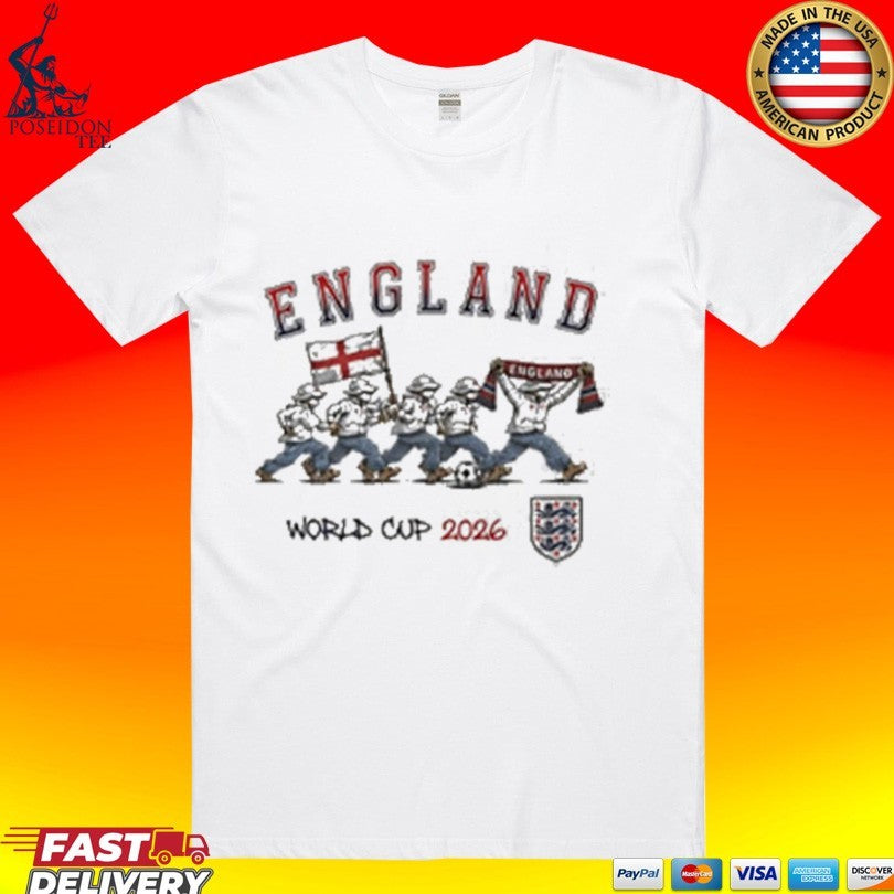 England World Cup 2026 Soccer Players Graphic Vintage Unisex
