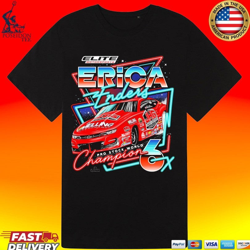 Erica Enders Pro Stock World Champions 6x Elite Motorsports Car Unisex