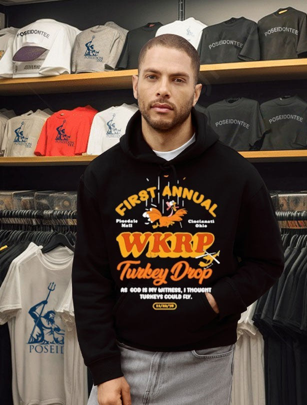 First Annual Wkrp Turkey Drop As God Is My Witness I Thought Turkeys Could Fly Unisex