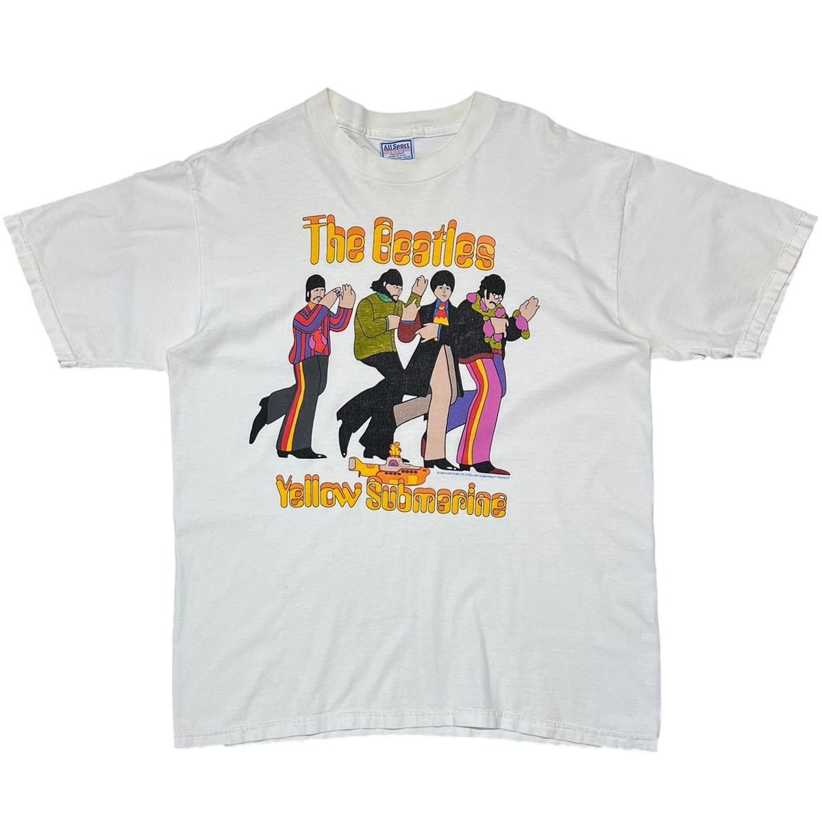 BEATLES 1999 YELLOW SUBMARINE WHITE ALL SPORT XL 5189