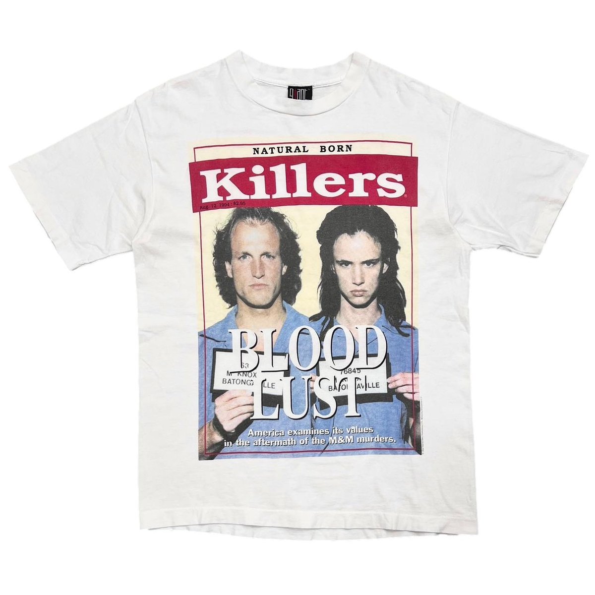 [MORE SALE] NATURAL BORN KILLERS 1994 BLOOD LUST MOVIE PROMO WHITE GIANT LARGE 6964