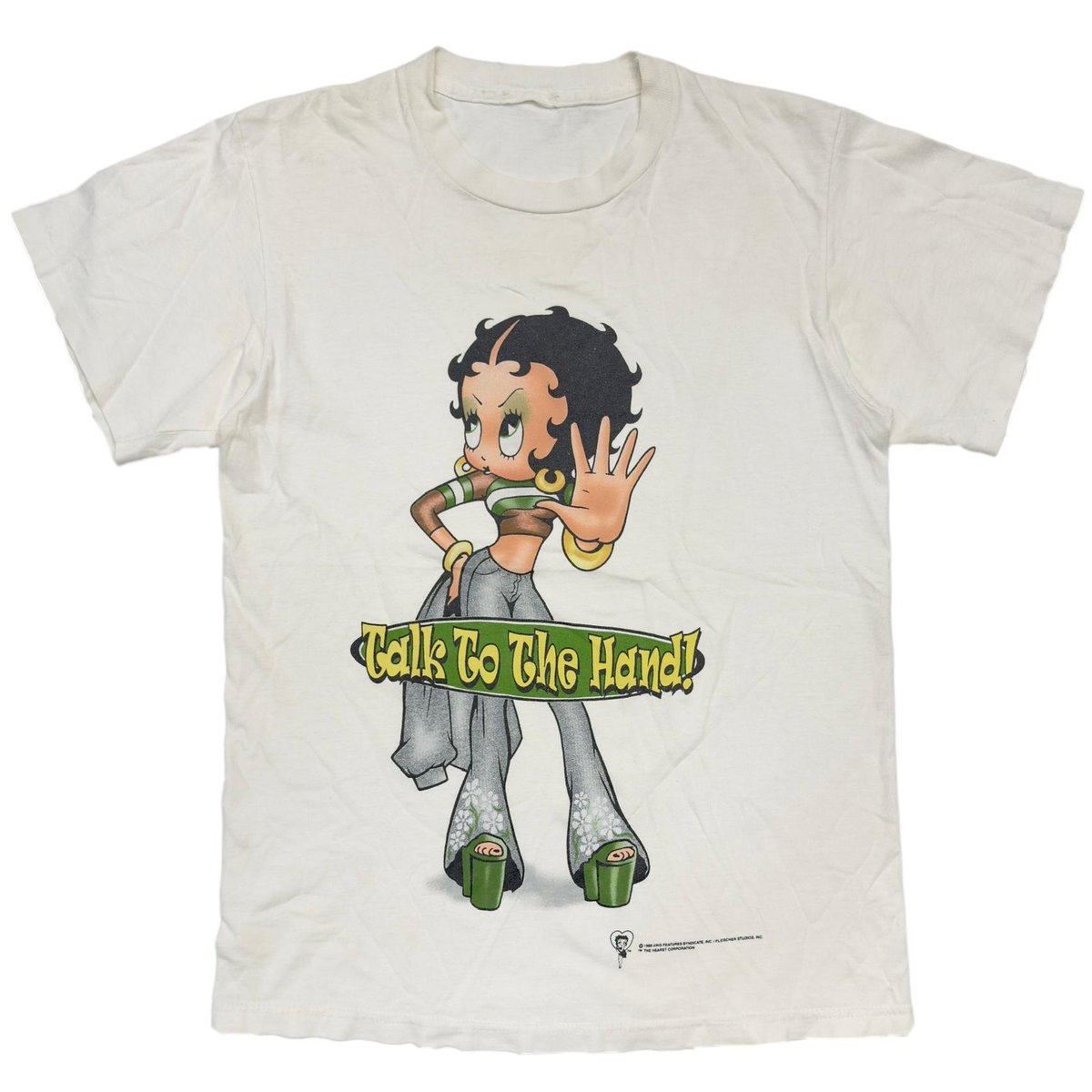BETTY BOOP 1998 Talk To The Hand! WHITE FITS MEDIUM 6037