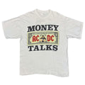AC/DC 1990 MONEY TALKS WORLD TOUR 1990/91 WHITE FITS XL 8508