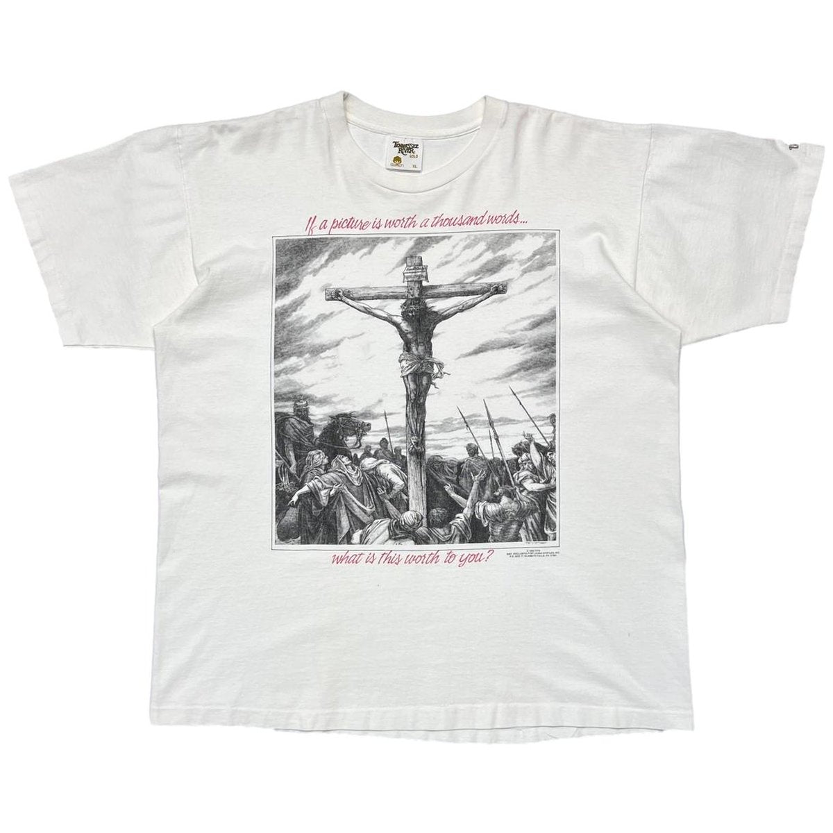 OLD & VINTAGE JESUS 1993 WHAT WORTH IS THIS TO YOU ? WHITE TENNESSEE RIVER XL 2998