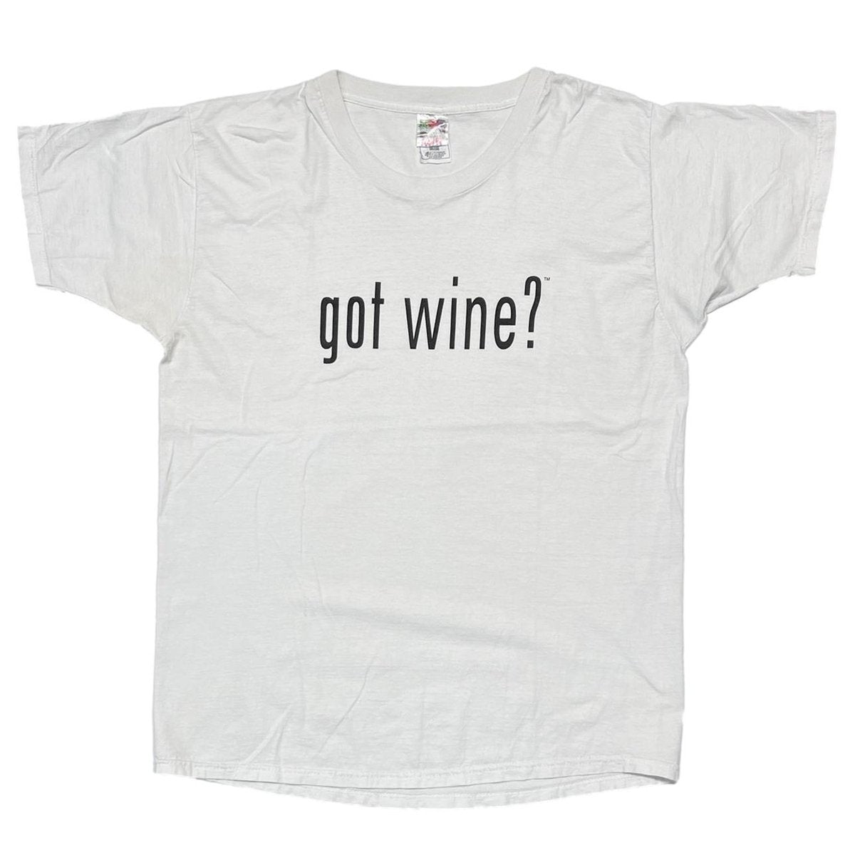 OLD & VINTAGE got wine ? 00s WHITE FRUIT OF THE LOOM XL 9469