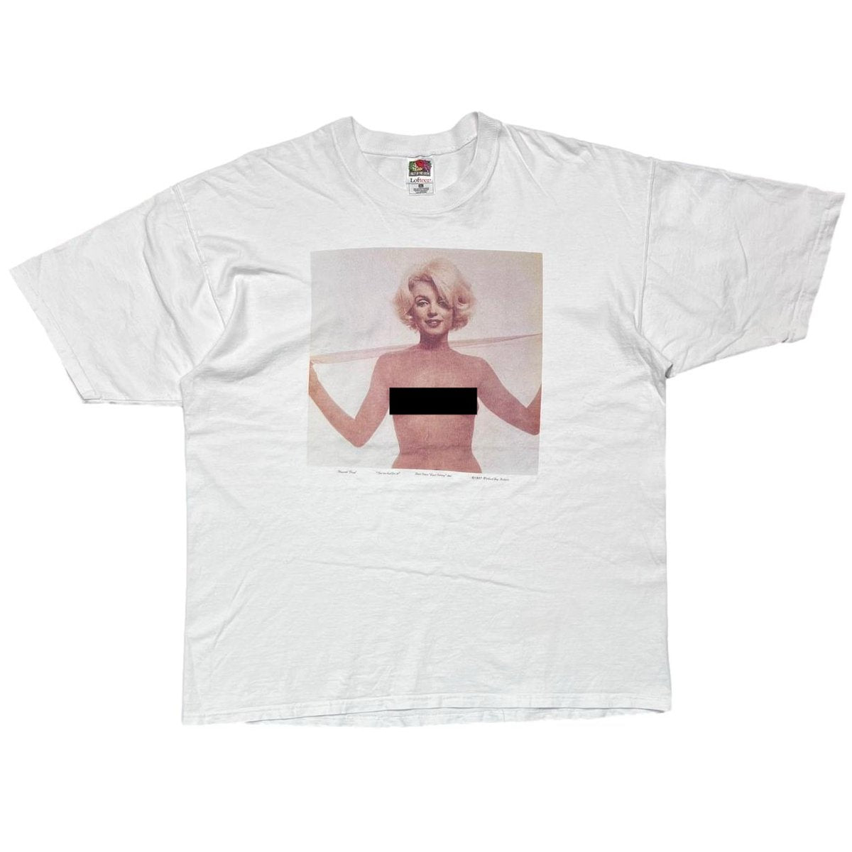 MARILYN MONROE 1997 Last Sitting WHITE FRUIT OF THE LOOM XL 4481
