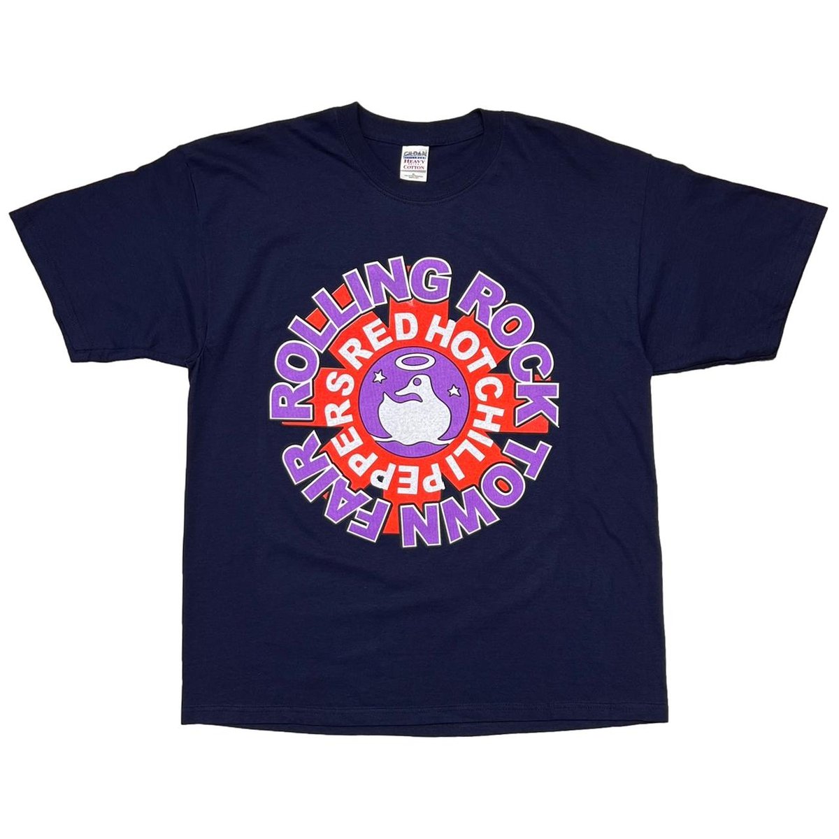 RED HOT CHILI PEPPERS ROLLING ROCK TOWN FAIR NAVY GILDAN XL 8146