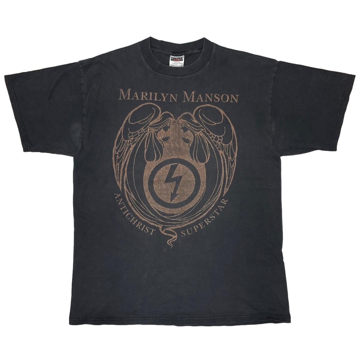 MARILYN MANSON ANTICHRIST SUPERSTAR BRONZE LOGO TULTEX XL 1618