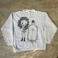 BETTY BOOP 1994 ONE FRAGRANCE Calvin Klein Parody CREWNECK SWEAT GREY TULTEX XL 4116