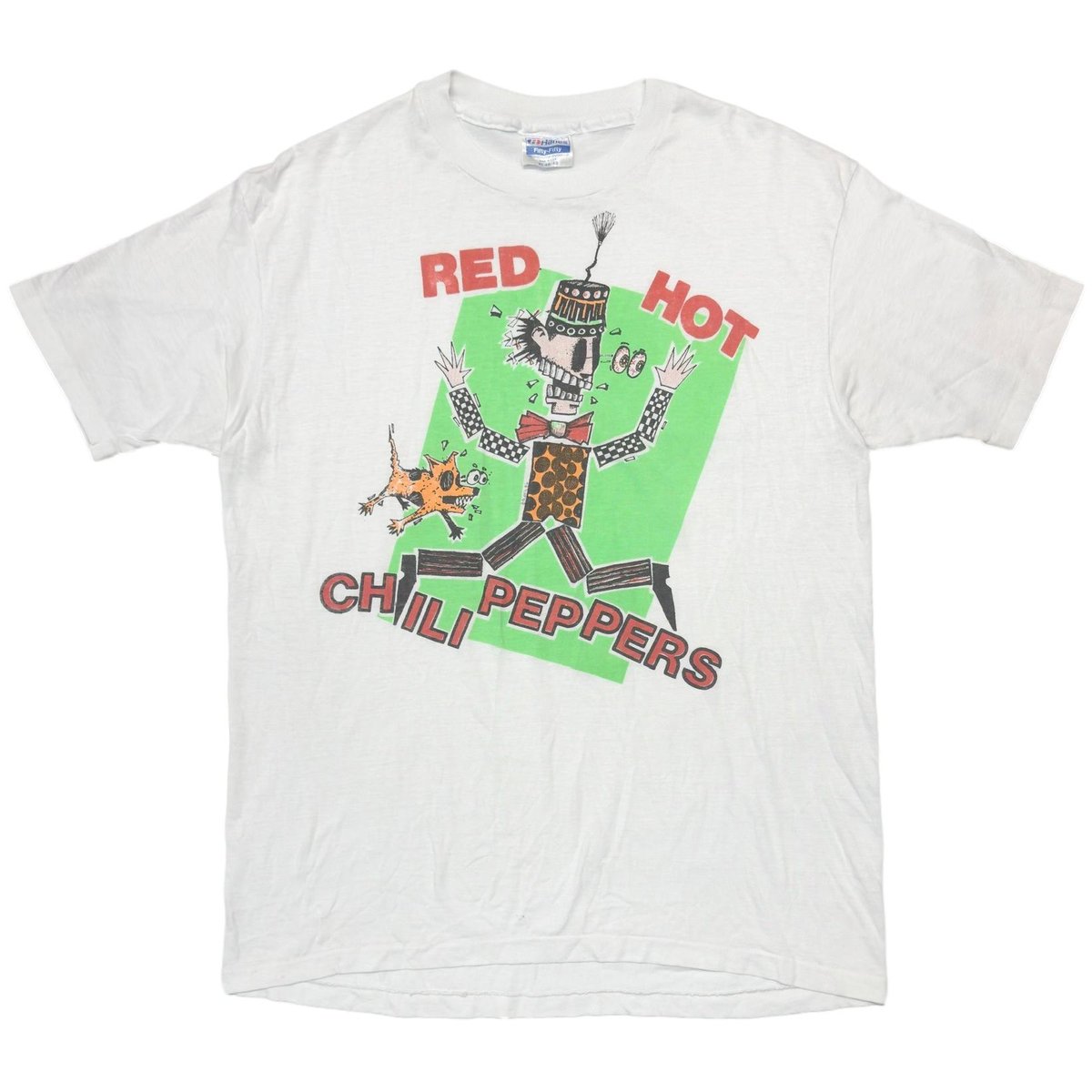 RED HOT CHILI PEPPERS 1986 TOUR WHITE HANES XL 1456