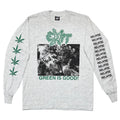 EXIT-13 GREEN IS GOOD! LS ASH GREY SCREEN STARS LARGE 3152