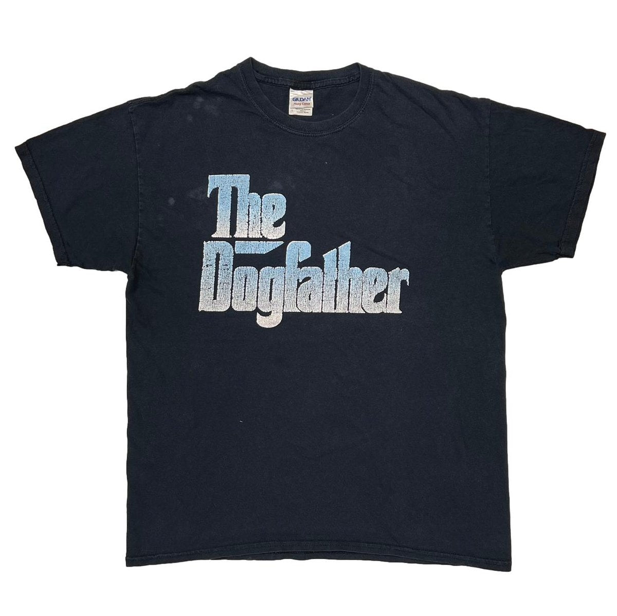 OLD & VINTAGE SNOOP DOGG PARODY THE DOG FATHER LOGO DOUBLE SIDE GILDAN LARGE 2200