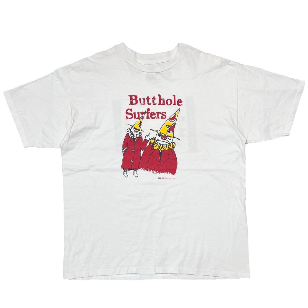 BUTTHOLE SURFERS 1996 EUROPE NORTH AMERICA WHITE NICE MAN XL 2867