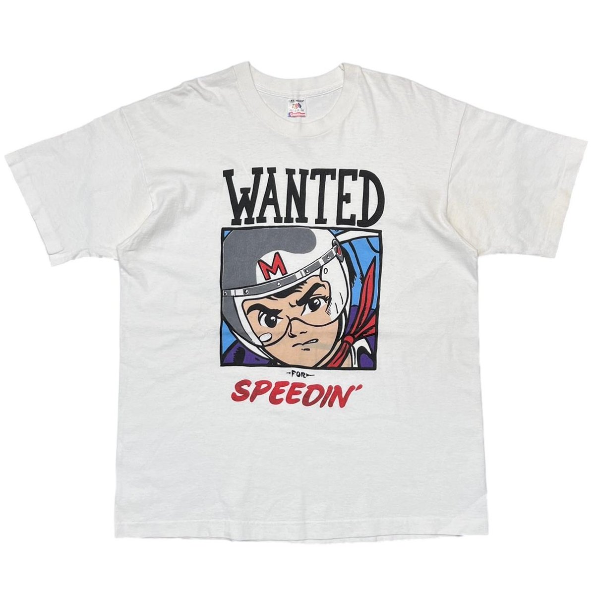 SPEED RACER GO WANTED FOR SPEEDIN WHITE FRUIT OF THE LOOM XL 7564