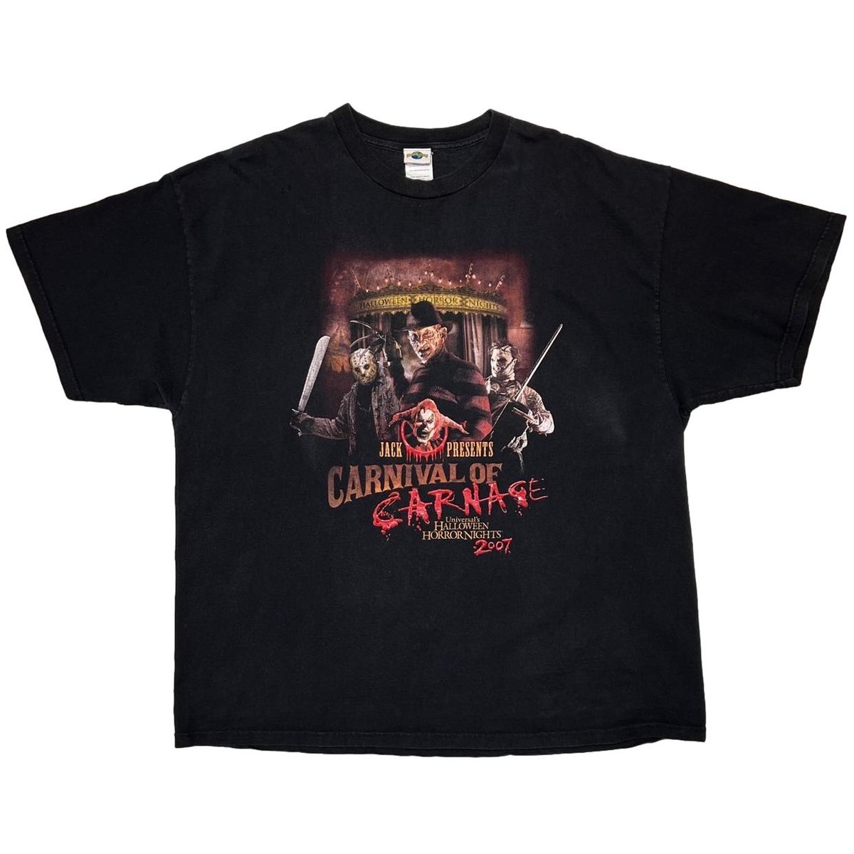 UNIVERSAL STUDIOSHALLOWEEN HORROR NIGHT CARNIVAL OF CARNAGE 2007 2XL 2574