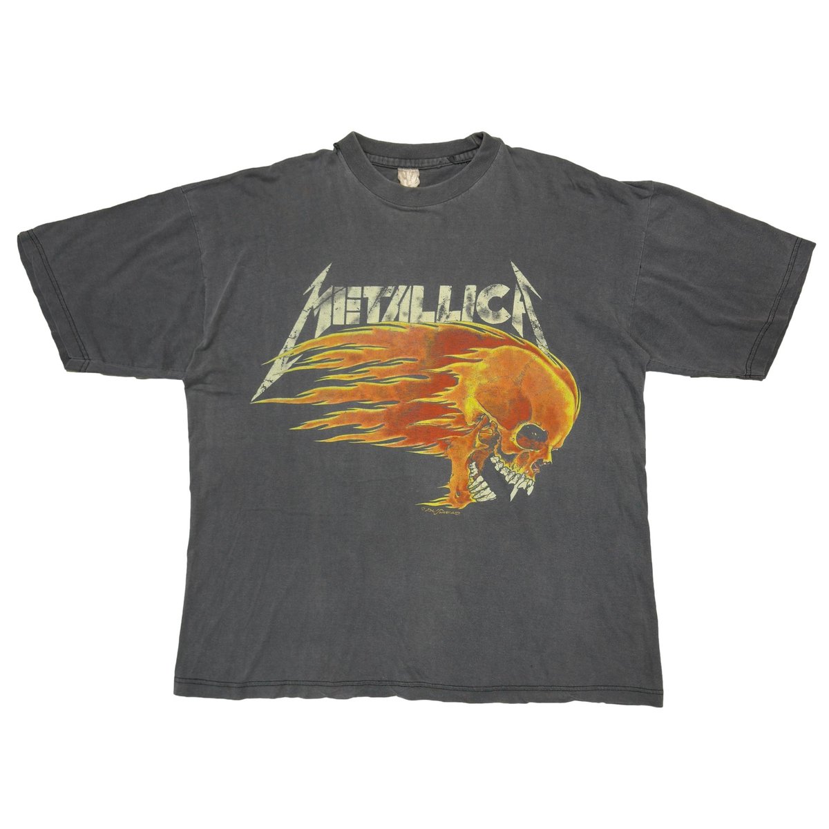 METALLICA PUSHEAD SIDE FLAME ENGLAND-CANADA TOUR FITS XL 0131