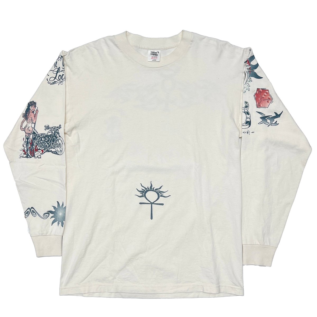 DENNIS RODMAN TATTOO LS NATURAL LARGE 7197