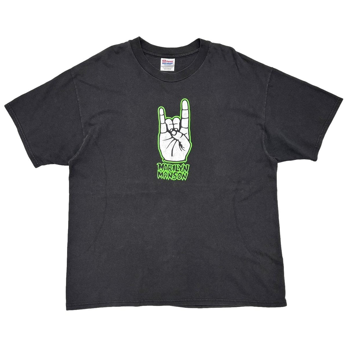 MARILYN MANSON HANDSIGN WE HATE LOVE WE LOVE HATE HANES XL 8430