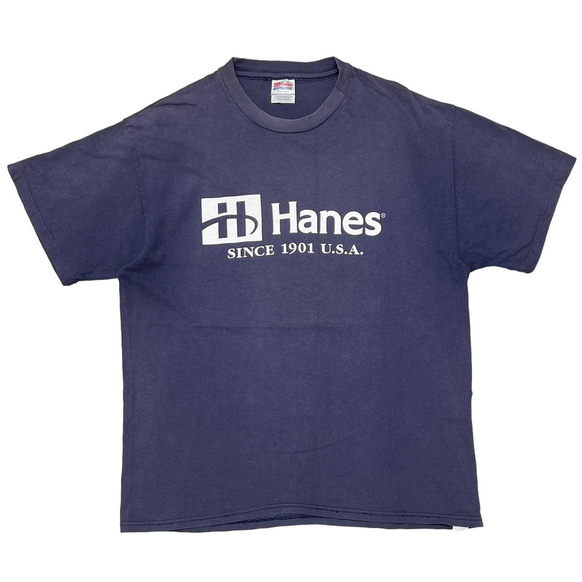 Hanes WHITE LOGO NAVY HANES LARGE 8421