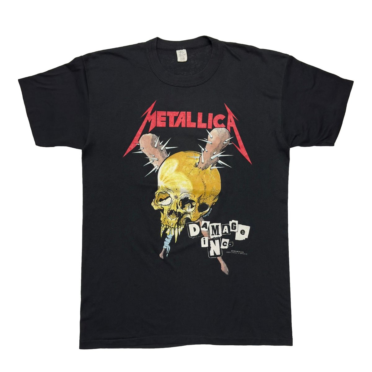 METALLICA PUSHEAD 1989 DAMAGE INC TOUR FITS LARGE 3412