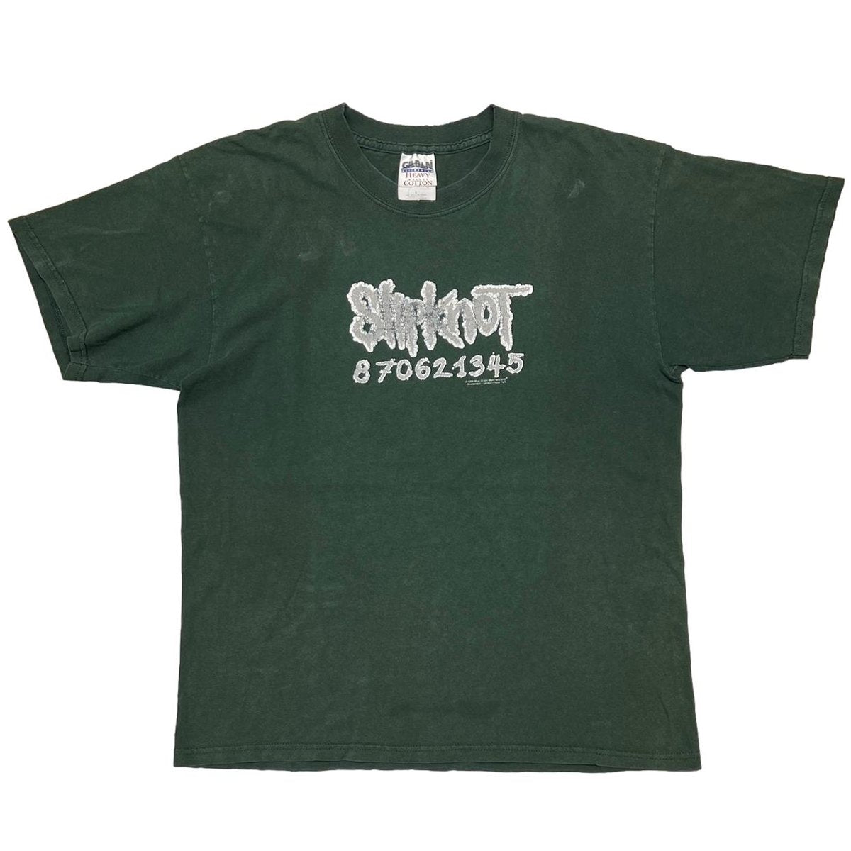 Slipknot 870621345 LOGO GREEN GILDAN LARGE 2893
