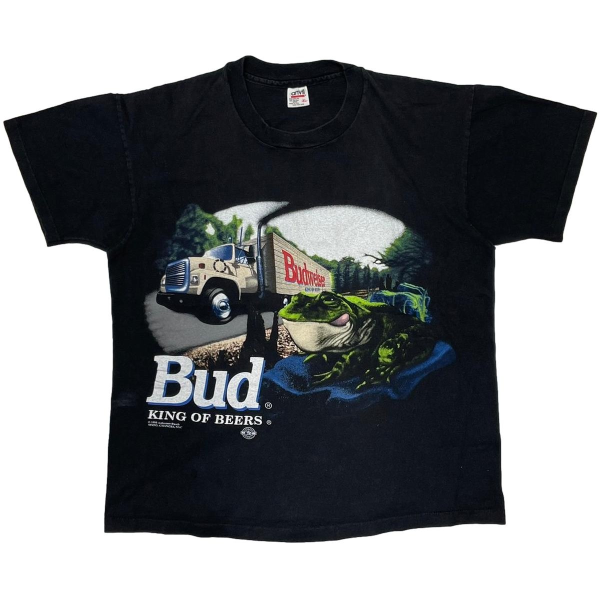 Budweiser 1995 KING OF BEERS TRUCK ANVIL BLACK XL 9872