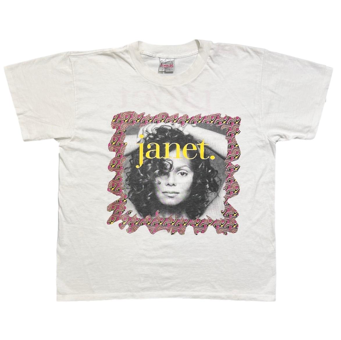 JANET JACKSON 93-94 WORLD TOUR BOOTLEG WHITE ONEITA XL 0051