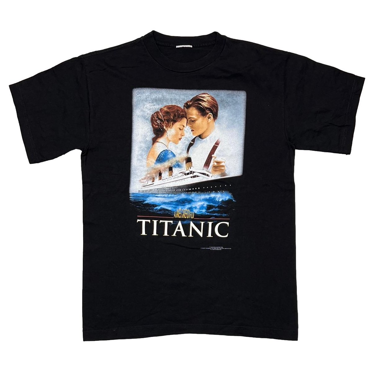 TITANIC 1998 MOVIE PROMO BLACK FITS LARGE 9540