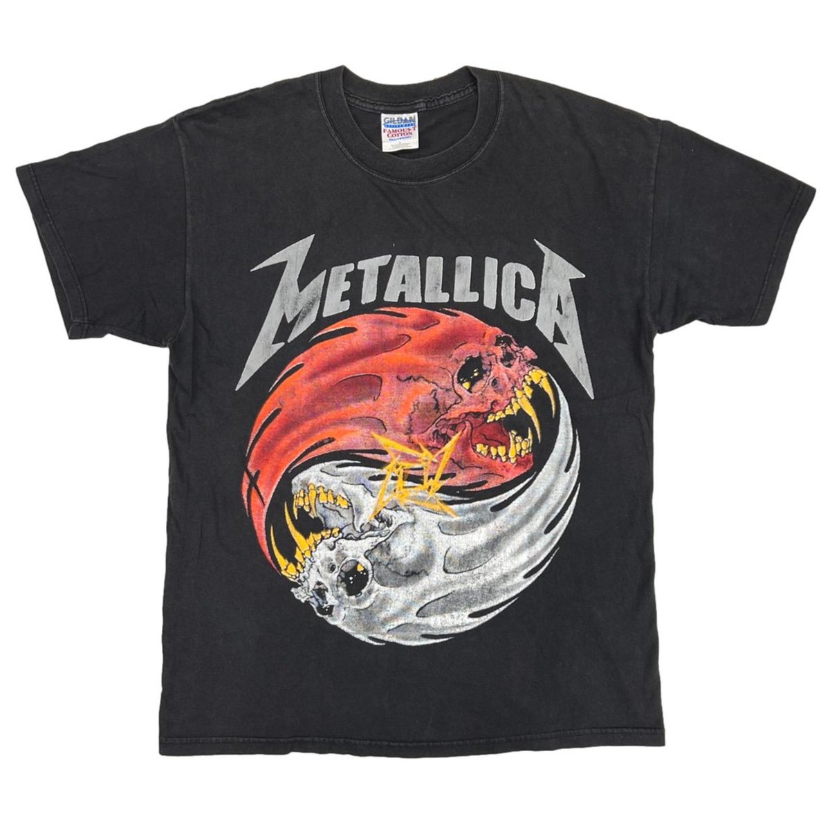 METALLLICA YING YANG SKULL BOOTLEG SUMMER SANITARIUM TOUR 2000 GILDAN LARGE 1771