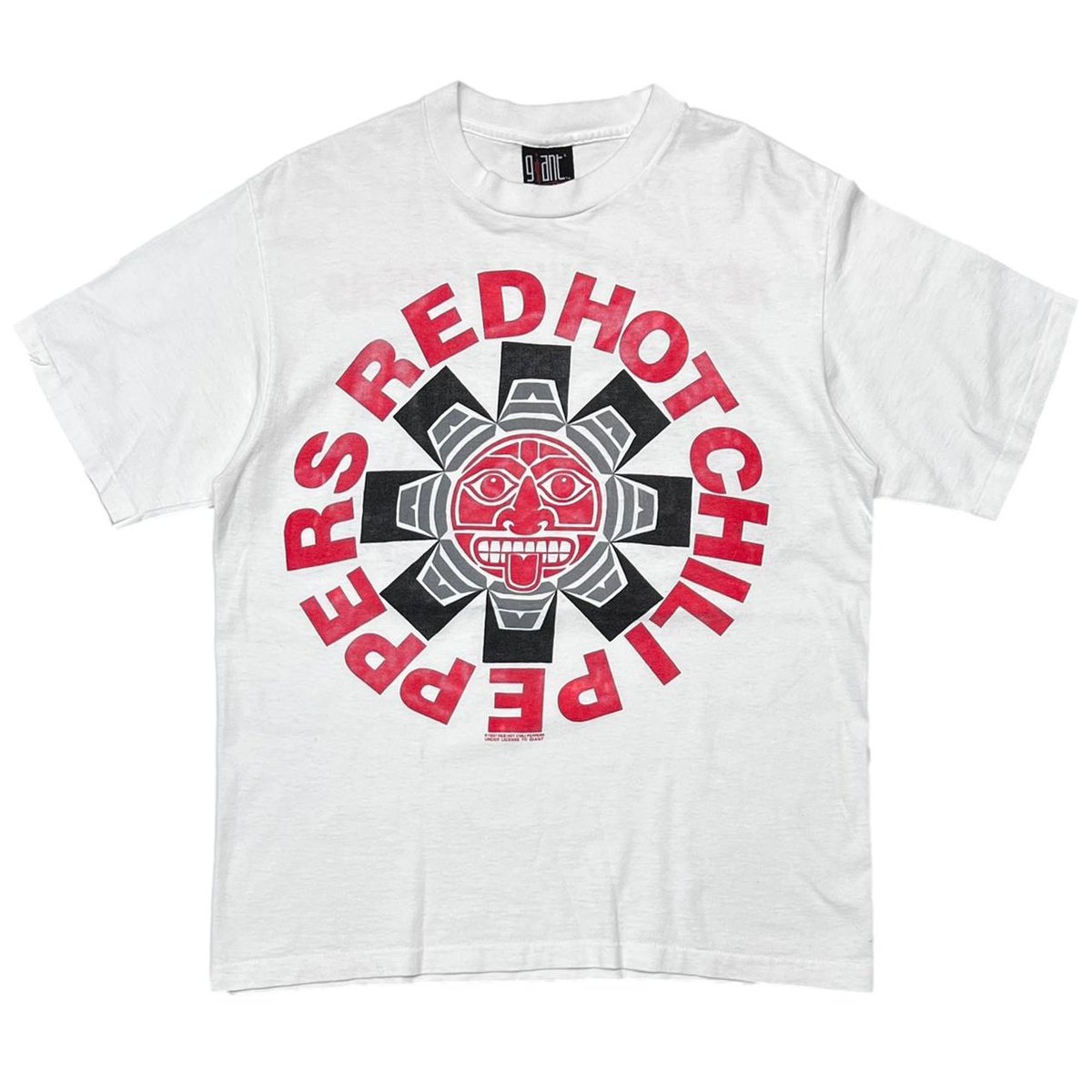 RED HOT CHILI PEPPERS Aztec WHITE GINAT by TEE JAYS LARGE 2715