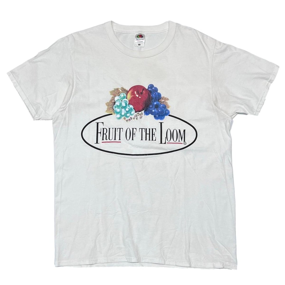 FRUIT OF THE LOOM LOGO WHITE XL 7290