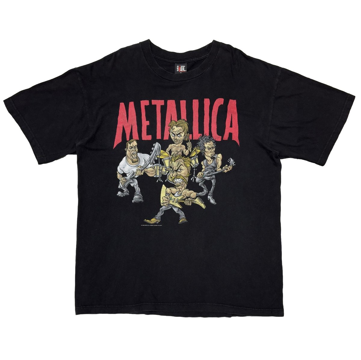 METALLICA CHAVEZ ILLUST 96/97 TOUR TEE BLACK GIANT XL 1999