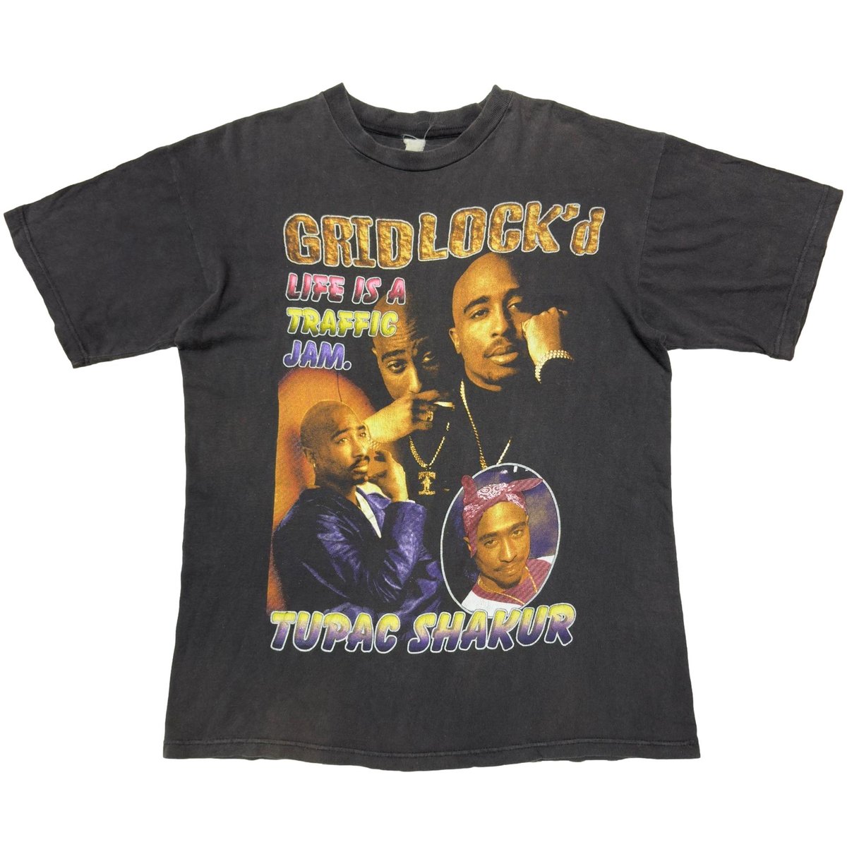 2PAC RAP DESIGN to and live die in l.a. FITS XL