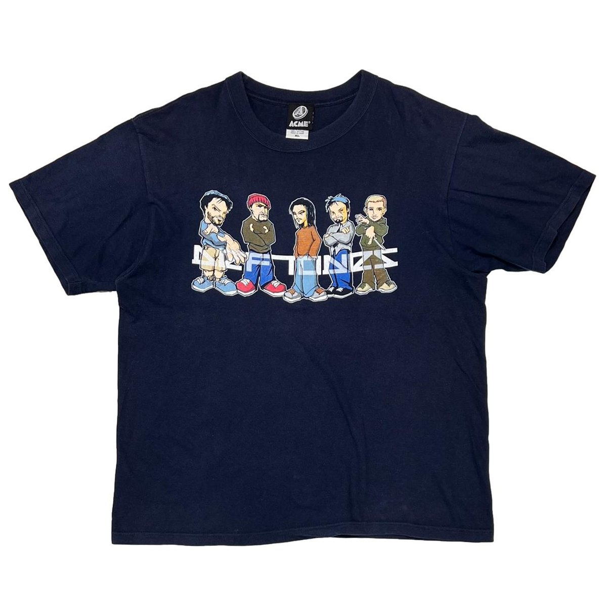 DEFTONES CARTOON MEMBER NAVY ACME XL 5688