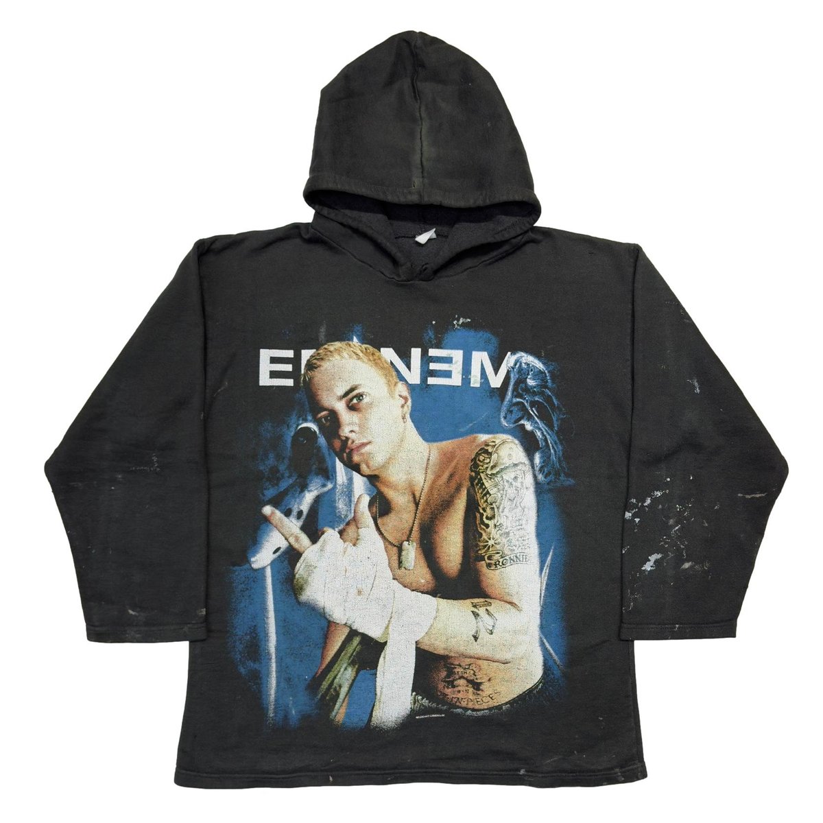 EMINEM 2004 THE SOURCE COVER BOOTLEG SWEAT HOODIE MEDIUM 9332