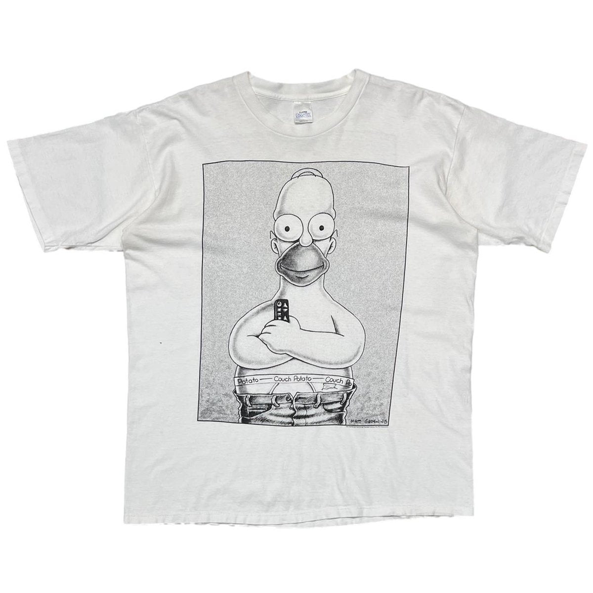 THE SIMPSONS CK PARODY HOMER WHITE XL 3658