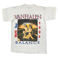 VAN HALEN BALANCE WORLD TOUR 1995 BOOTLEG WHITE SHORT HILLS TEE XL 9106