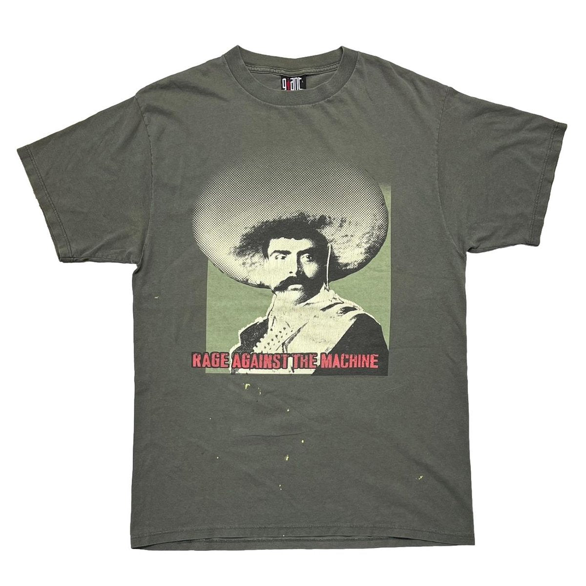 RAGE AGAINST THE MACHINE EMILIANO ZAPATA OLIVE GINAT BY TULTEX LARGE 5919