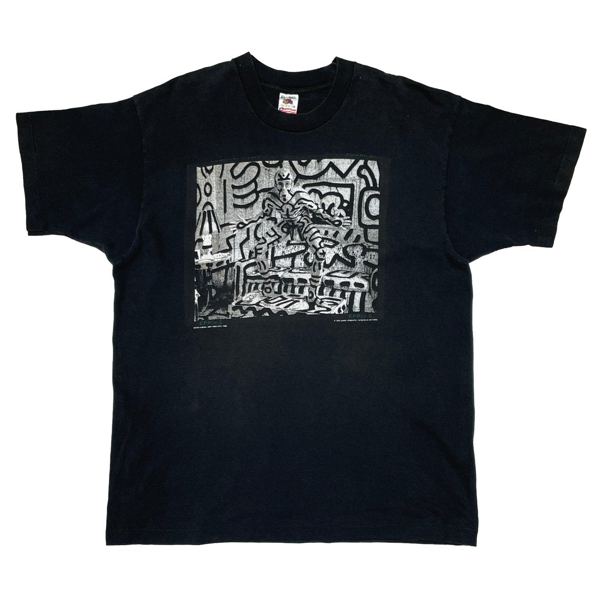 KEITH HARING 1992 ANNIE LEIBOVITZ FRUIT OF THE LOOM XL 0155