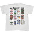 OLD & VINTAGE 1994 What I Really Learned In School BEERS SUBJECTS WHITE XL 6756