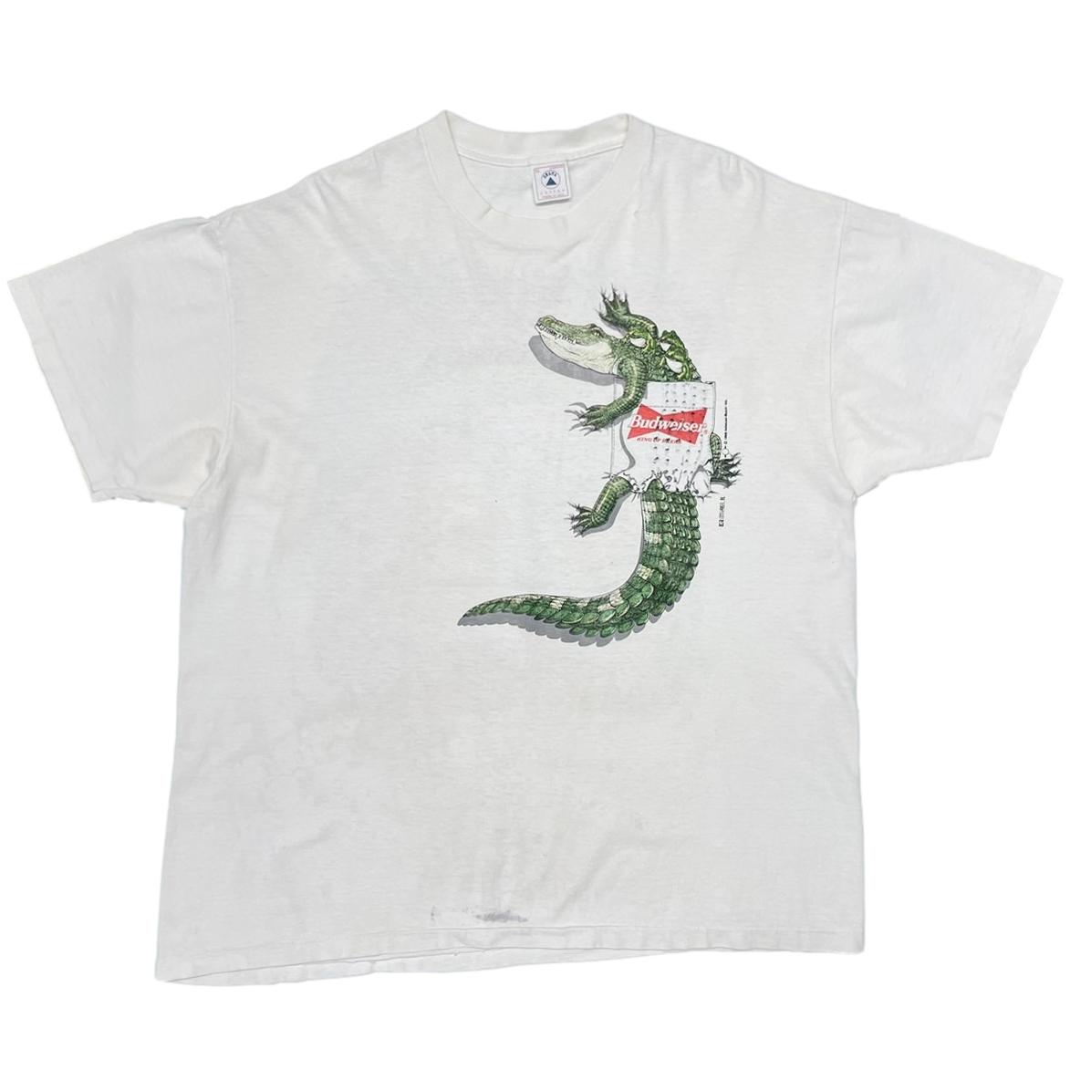 Budweiser 1996 ALLIGATER & FROGS POCKET PRINT WHITE DELTA XL 4218