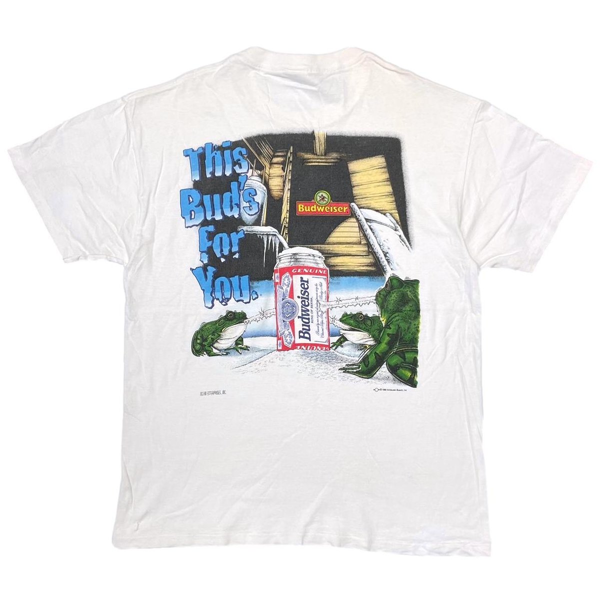 Budweiser THIS BUD'S FOR YOU CAN BURIED IN SNOW WHITE DELTA LARGE 9880