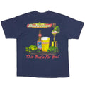 Budweiser 1997 3 FROGS & VARIOUS Budweiser BEER NAVY SOF TEE XL 3051