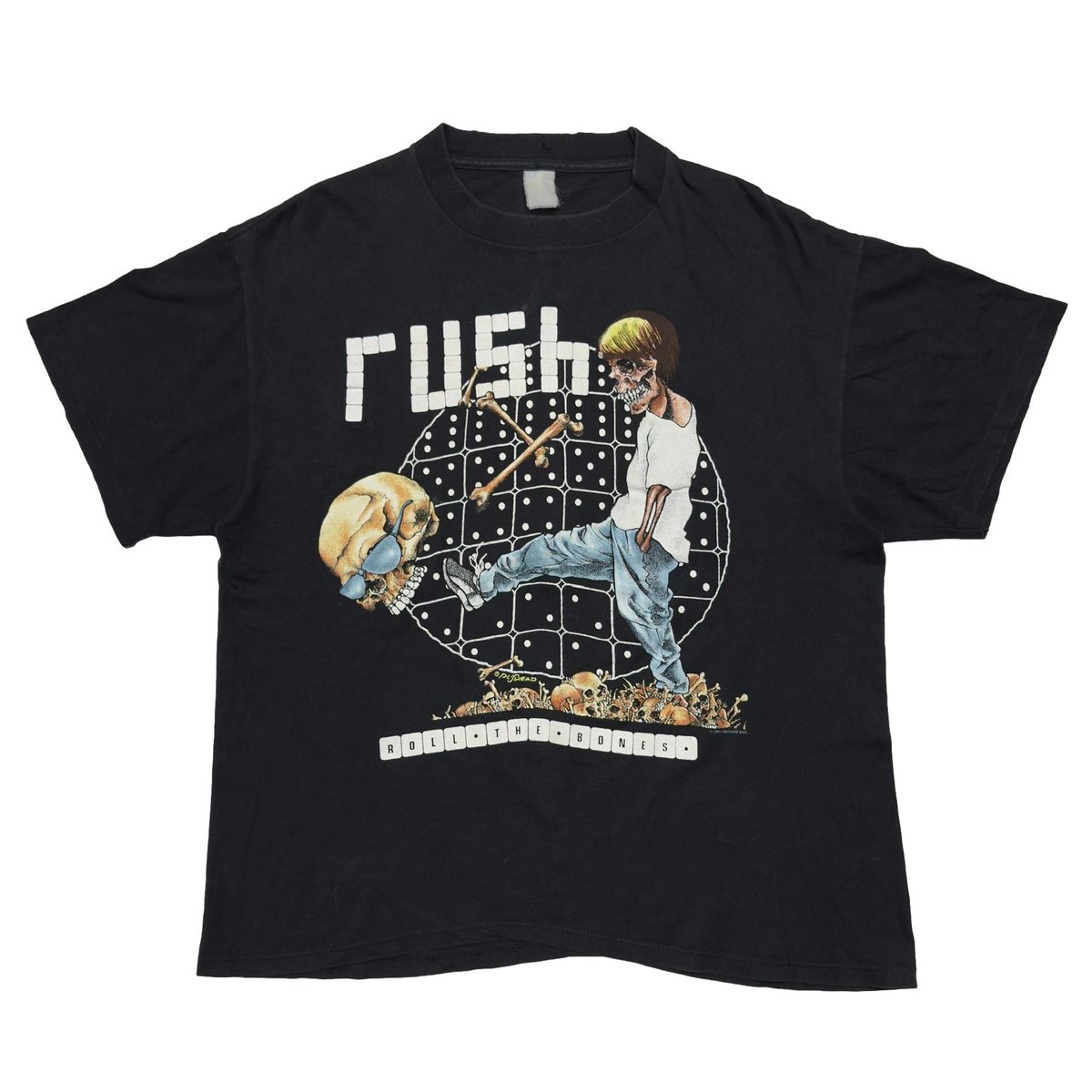 RUSH 1991 ROLL THE BONES PUSHEAD FITS XL 5362