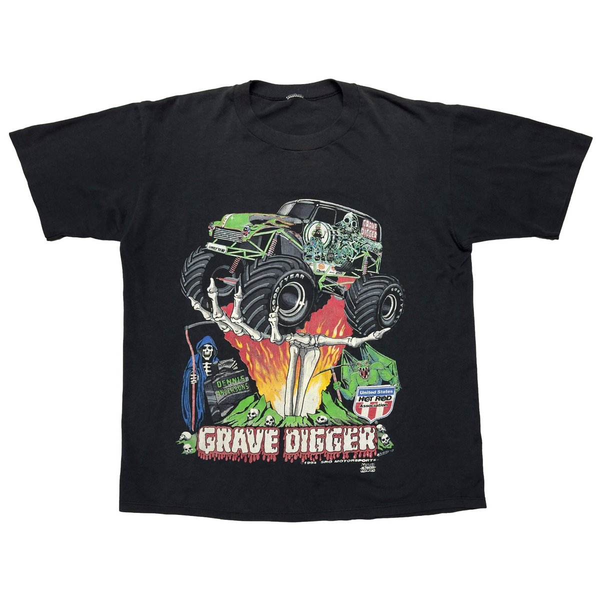 OLD & VINTAGE GRAVE DIGGER 1994 MONSTER WARS FITS XL 8841