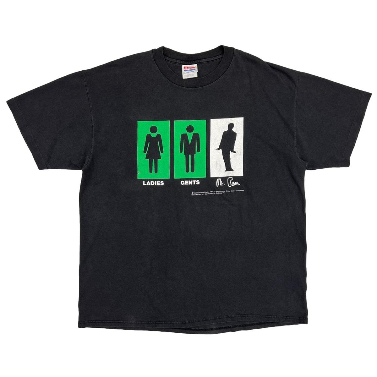 Mr. BEAN LADIES GENTS Mr. Bean SILHOUETTE SIGN Hanes XL 6047
