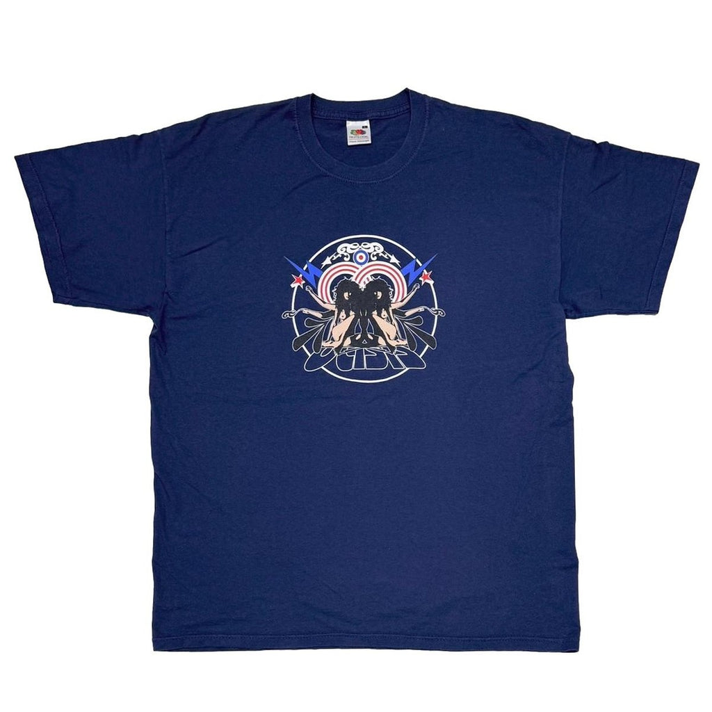 oasis 2005 CITY OF MANCHESTER STADIUM ENGLAND NAVY FRUIT OF THE LOOM LARGE 4400